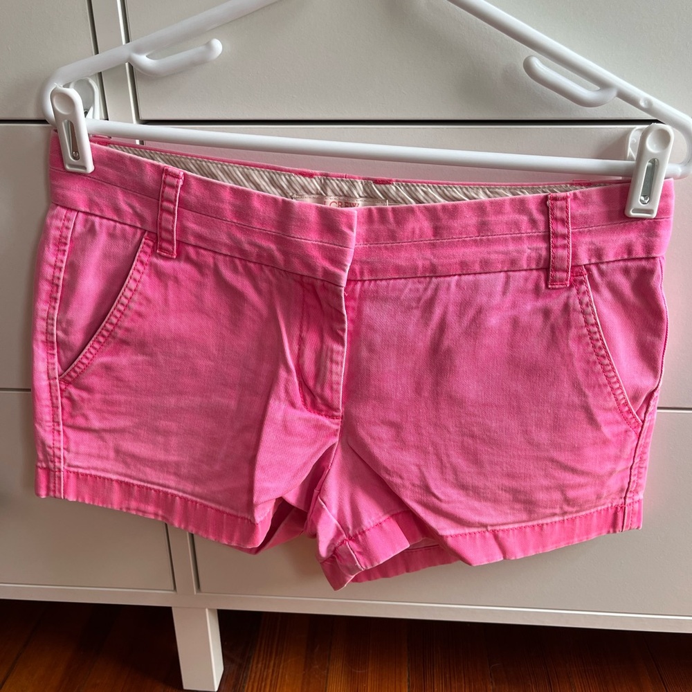 J. Crew Chino Shorts Pink